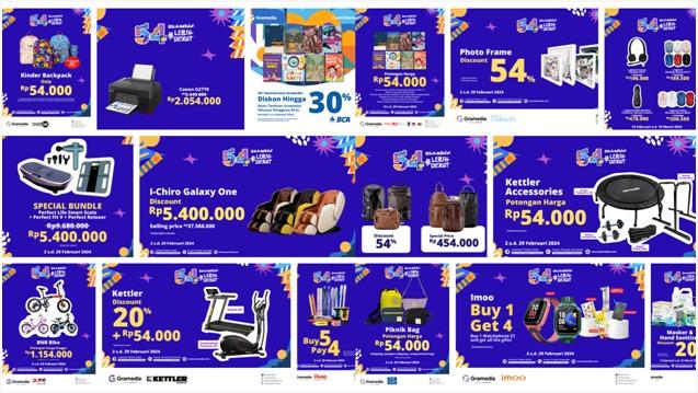 Gramedia Rayakan Ulang Tahun ke-54 dengan Semangat Literasi dan Kolaborasi