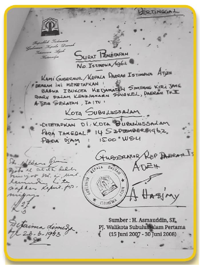 Sepucuk Surat Bertulis Tangan dari Gubernur Ali Hasjmy