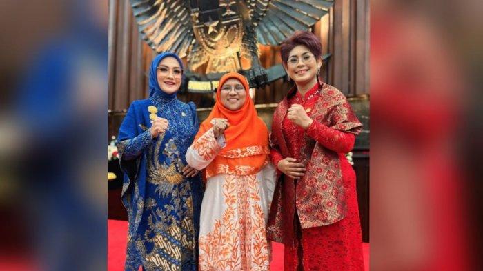 3 Srikandi Maluku di DPR RI: Widya Pratiwi dari PAN, Saadiah Uluputty dari PKS dan Mercy Barends dari PDIP, usai pelantikan anggota DPR RI, Senin (1/10/2024)