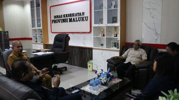 Kepala BPOM Ambon, Tamran Ismail bertemu dengan Plt. Kepala Dinas Kesehatan Provinsi Maluku