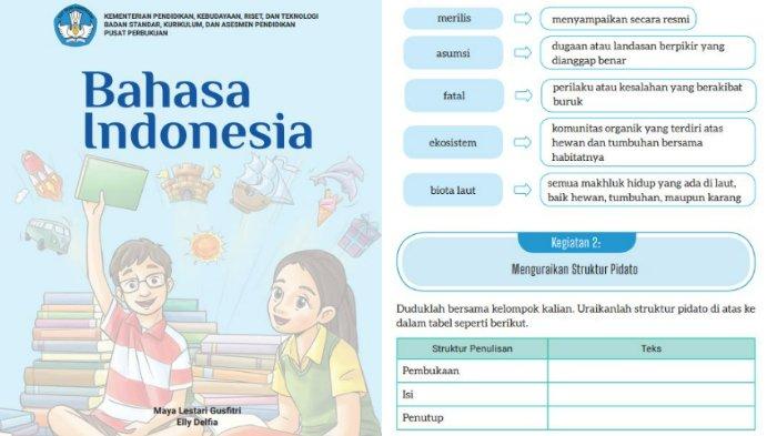 Dalam buku Bahasa Indonesia Kelas 8 Kurikulum Merdeka halaman 176 tersebut terdapat Kegiatan 2: Menguraikan Struktur Pidato.