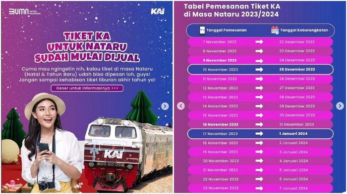 Cara Beli Tiket Kereta Api untuk Libur Natal dan Tahun Baru 2024