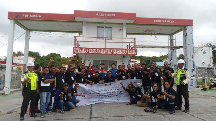 Pelatihan dan Sertifikasi Awak Angkutan Barang Berbahaya dan Defensive Driving PT Pertamina, di Hotel Awista dan Fuel Terminal Namlea, 27-28 Februari 2024