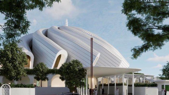 Desain Masjid Negara IKN. (Dok. Hutama Karya)