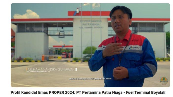 Muhamad Andika Gunawan yang merupakan Fuel Terminal Mangaer Boyolali