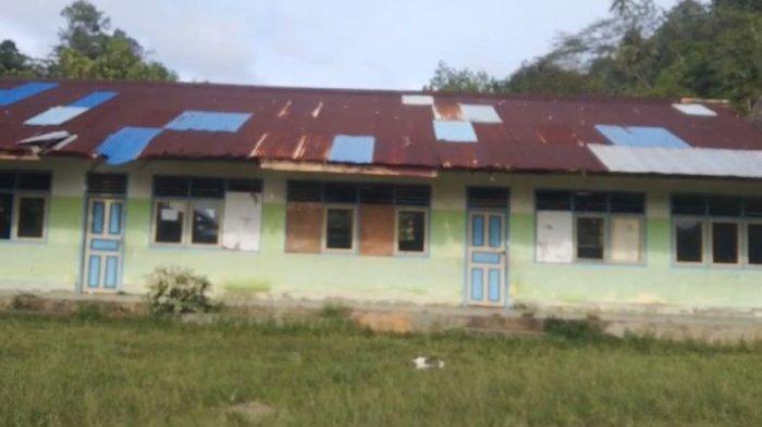 Kondisi Sekolah SD Negeri 6 Wakate, di Kabupaten Seram Begian Timur (SBT), Kamis (26/12/2024).
