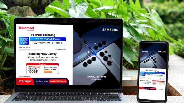 TELKOMSEL -- Seluruh lineup terbaru Samsung Galaxy S25 kini dapat dilengkapi dengan dukungan layanan eSIM Telkomsel, yang memberikan akses ke jaringan 2G, 4G, dan 5G Telkomsel tanpa memerlukan kartu SIM fisik.