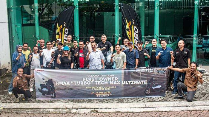 Yamaha menggelar seremoni handover unit NMAX ”Turbo” Tech Max Ultimate di Jakarta, awal Agustus 2024.