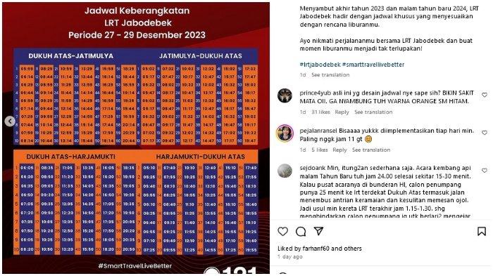 jadwal operasional LRT Jabodebek 27 - 29 Desember 2023
