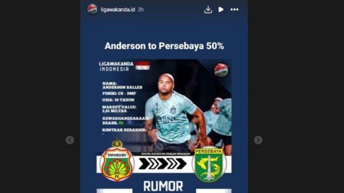 Anderson Salles masuk ke dalam lis belanja Persebaya Surabaya.