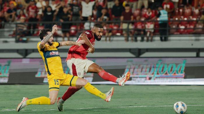 Pertandingan Bali United vs CC Mariners di Stadion Kapten I Wayan Dipta, Gianyar, Bali, pada Rabu 8 November 2023.