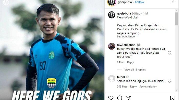 Transfer Liga 1 Dimas Drajad, Kepindahannya dari Persikabo ke Persib Bandung Kabarnya Segera Rampung