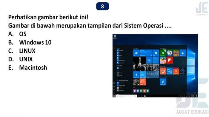 Gambar soal nomor 23 prediksi soal TIK kelas 12 SMA/MA