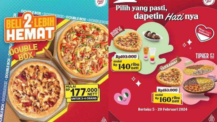 HEMAT! Promo Pizza Hut Februari 2024, Nikmati 1 Pizza Heart + 1 Appetizer + 2 Minuman Rp 140 Ribuan