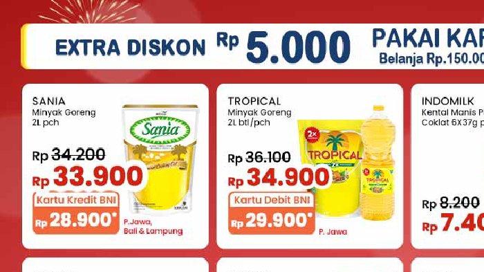 Harga Minyak Goreng 26-30 Mei 2024 di Indomaret, Lebih Murah Pakai BNI