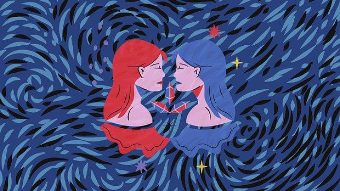 Ilustrasi zodiak Gemini