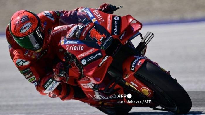Francesco Bagnaia saat Balapan MotoGP Austrian di Red Bull Ring Sirkuit 2023