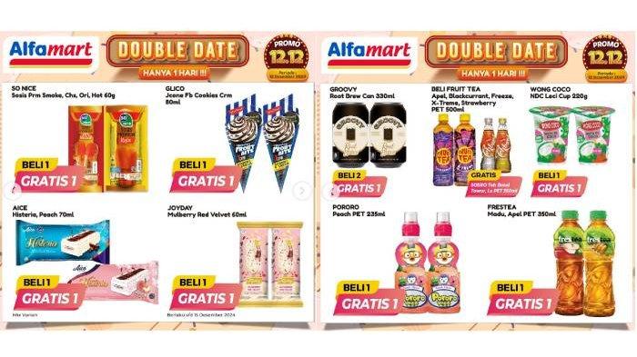Katalog Promo 12.12 di Alfamart khusus 12 Desember 2024.