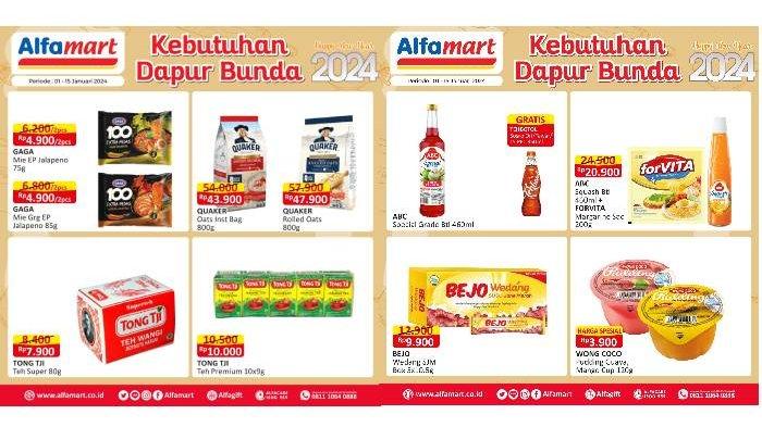 Katalog Promo Alfamart 1-15 Januari 2024.