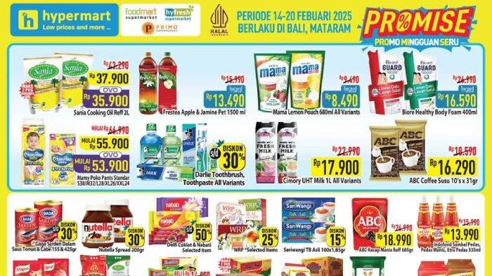 Katalog Promo Hypermart Bali untuk periode 14-20 Februari 2025.