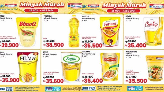 Katalog Promo Indomaret Harga Minyak Goreng Edisi 30 November Hingga 4 Desemer