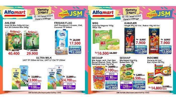 Katalog Promo JSM Alfamart 12-14 Januari 2024.