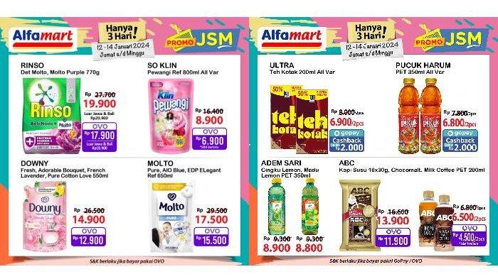 Katalog Promo JSM Alfamart 12-14 Januari 2024.