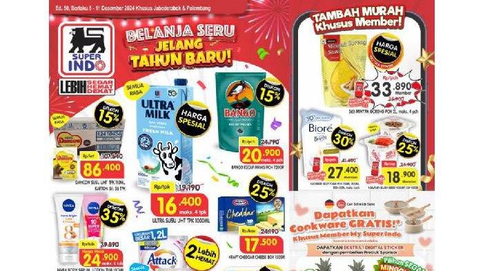 Katalog Promo Koran Superindo hadir untuk periode hingga 11 Desember 2024.