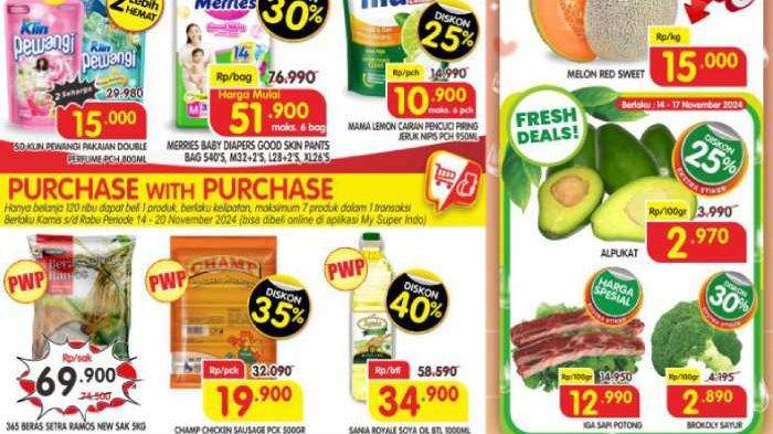Katalog Promo Superindo hingga periode 20 November 2024.