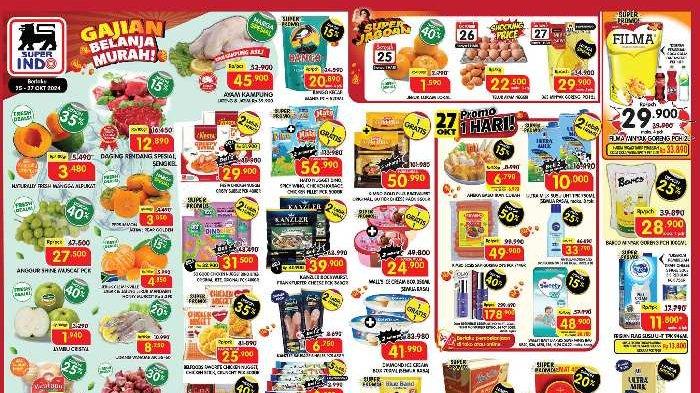 Katalog Promo Superindo hari ini hingga 27 Oktober 2024.