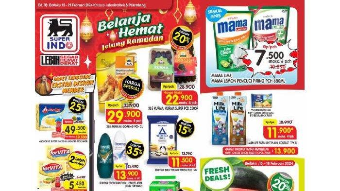 Katalog Promo Superindo hingga 21 Februari 2024.
