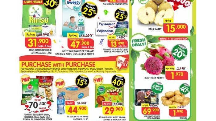 Katalog Promo Superindo periode 19-25 Desember 2024.