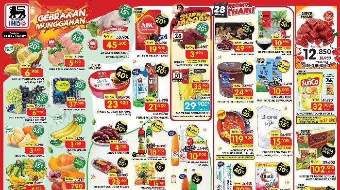 Katalog Promo Superindo untuk periode 28 Februari-2 Maret 2025.