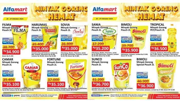 Katalog promo minyak goreng di Alfamart hingga 27 Oktober 2024