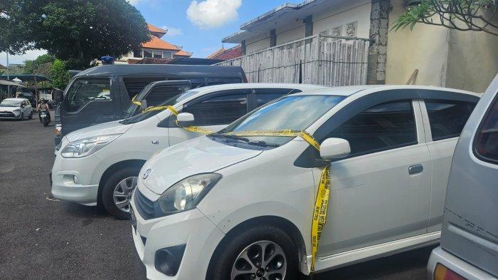Kendaraan bodong yang masih terparkir di Polres Klungkung.