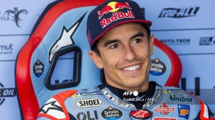 Marquez saat Saat Bersiap pada practice session MotoGP Jerman 2024