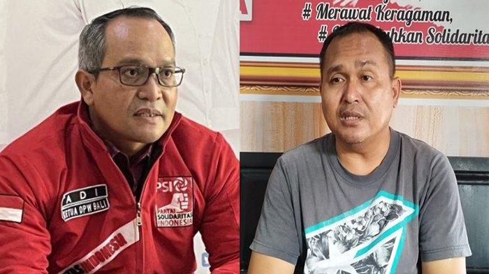 KOLASE - Ketua Dewan Pimpinan Wilayah (DPW) Partai Solidaritas Indonesia (PSI) Bali, I Nengah Adi Susanto (kiri) dan Ketua Pengurus Dewan Pimpinan Daerah (DPD) Partai Solidaritas Indonesia (PSI) Buleleng, I Komang Subrata Yasa (kanan)