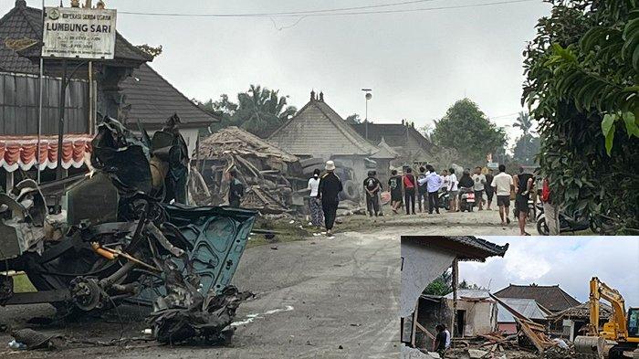 TKP - Kondisi TKP kecelakaan lalu lintas di wilayah Bangklet, Desa Kayubihi, Kecamatan Bangli, Bali, Kamis 10 Juli 2025.