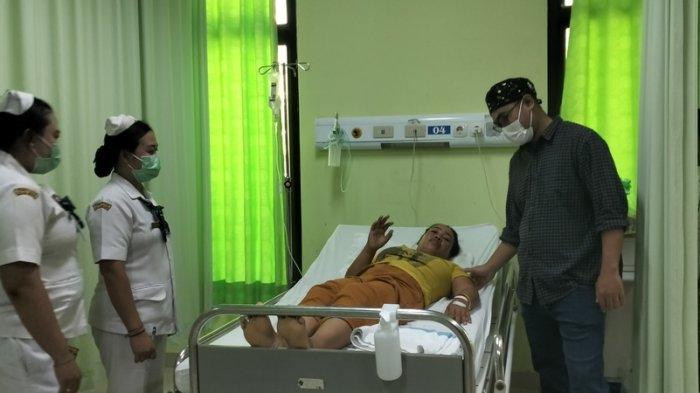 Kondisi salah satu pasien luka berat akibat peristiwa tersambar petir di Ruang Dahlia, RSU Negara, Jembrana, Senin 29 Januari 2024.