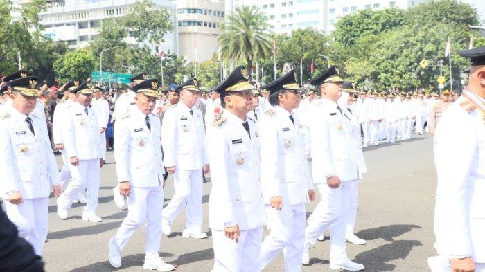 Gubernur Koster saat mengikuti serangkaian acara pelantikan di Jakarta.