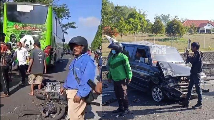 Kronologi Kecelakaan Maut Bus Restu Panda Vs Kijang Vs Motor di Pasuruan