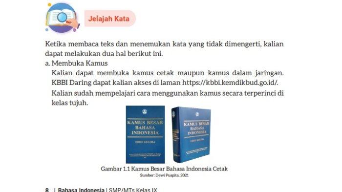 Kunci Jawaban Bahasa Indonesia Kelas 9 Kurikulum Merdeka Halaman 8 9 10