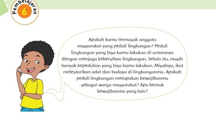 Kunci Jawaban Tema 6 Kelas 6 Halaman 36 37 38 39 40 41 42 43 Subtema 1