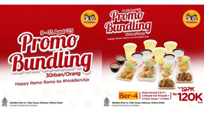 LEBIH HEMAT! Promo HokBen Agustus 2023, Dapatkan Paket Bundling Ber-2 Rp 75.000