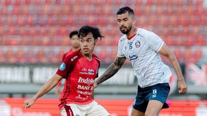 Luthfi Kamal saat Bali United vs Arema FC, 4 Desember 2023.