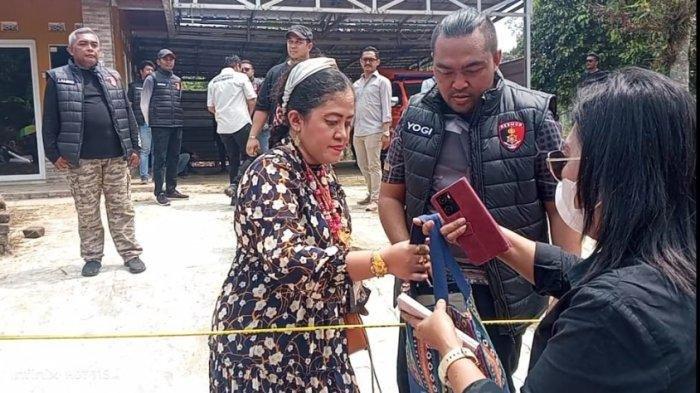 Rara Istiati Wulandari Hadir di Olah TKP kasus Subang untuk menerawang keberadaan Golok.