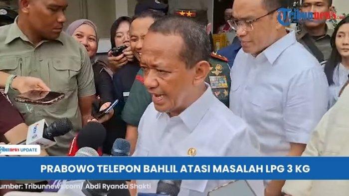 Menteri Energi dan Sumber Daya Mineral (ESDM) Bahlil Lahadalia, saat menjelaskan pengecer gas LPG 3 kg menjadi subpangkalan mulai hari ini (4/02/2025)
