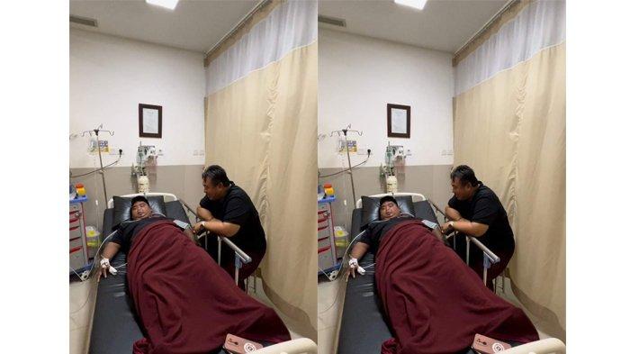 Momen Nyoman Parta jenguk Tut Herky di RSU Ari Santi