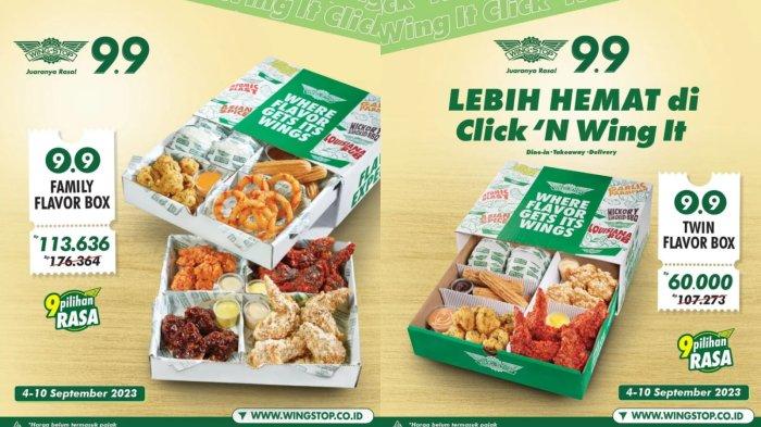 NEW! Promo Wingstop 4-10 September 2023, Dapatkan 9 Boneless Wings Rp 9.000