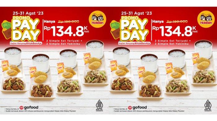 PAY DAY! Promo HokBen 26-31 Agustus 2023, Nikmati 2 Simple Set Teriyaki dan 2 Ocha Rp 78 Ribu